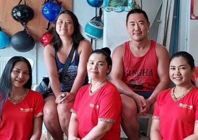 Staff and customers at Bussaba Massage Khao Lak