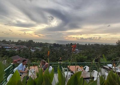 Wonderful cloud formations at Phu View Restaurant