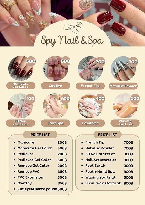 Spy Nail and Spa Khao Lak Spy Nail and Spa Prices Khao Lak