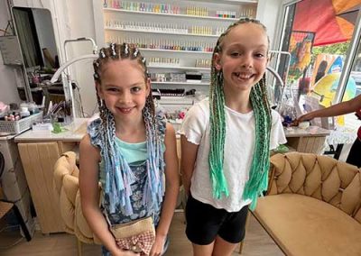 Hair-braiding at Spy Nail and Spa, Khao Lak