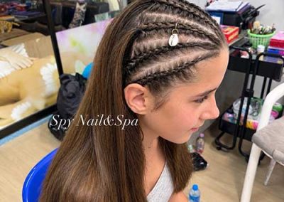 Hair-braiding at Spy Nail and Spa Khao Lak